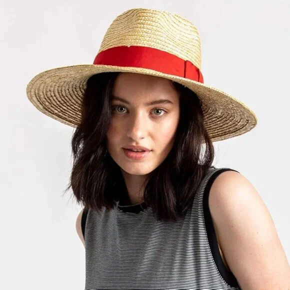 Brixton Joanna Wide Brim Straw Hat - Honey Sunrise Size S / 7 - Picture 1 of 12